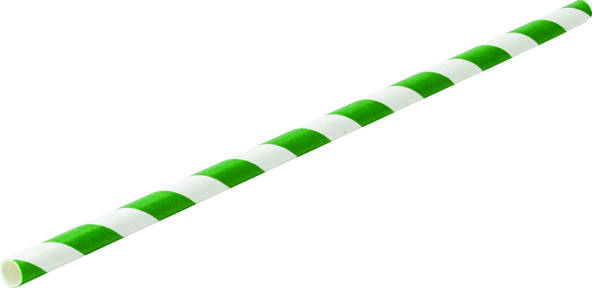 Paper Green Stripe Straw 8